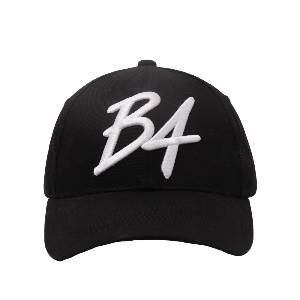 B4 Signature Cap - Black cotton with 3D embroidered Logo