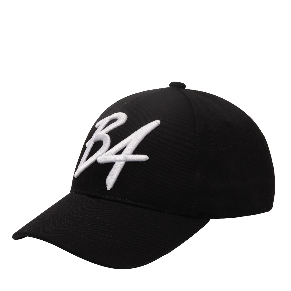 B4 Signature Cap - Black cotton with 3D embroidered Logo