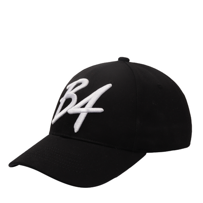 B4 Signature Cap - Black cotton with 3D embroidered Logo