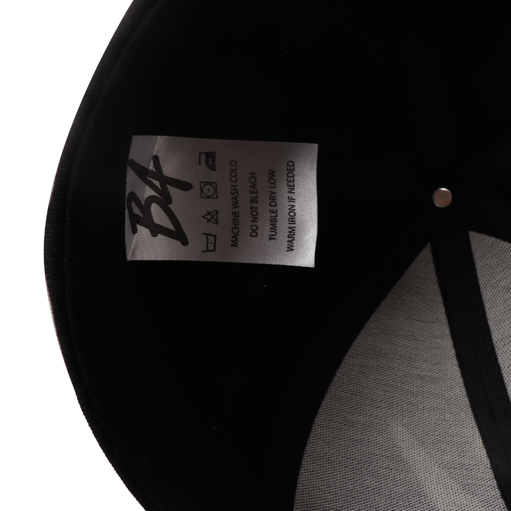 B4 Signature Cap - Black cotton with 3D embroidered Logo