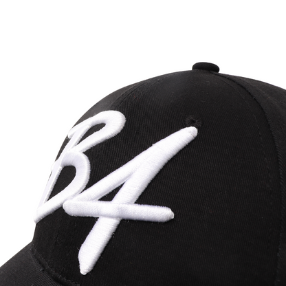B4 Signature Cap - Black cotton with 3D embroidered Logo